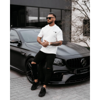 BLUZKA T-SHIRT MĘSKI OVERSIZE OLAVOGA MEN GOOSE ECRU