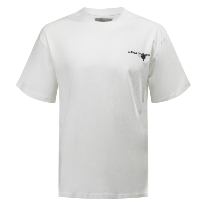BLUZKA T-SHIRT MĘSKI OVERSIZE OLAVOGA MEN GOOSE ECRU