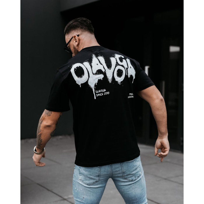 BLUZKA T-SHIRT MĘSKI OVERSIZE OLAVOGA MEN GOOSE BLACK