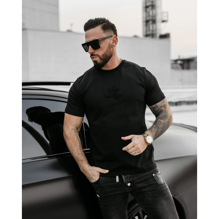 BLUZKA T-SHIRT MĘSKI OVERSIZE OLAVOGA MEN GRAFFITI GROOVE BLACK