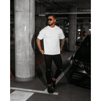 BLUZKA T-SHIRT MĘSKI OVERSIZE OLAVOGA MEN LANDO ECRU