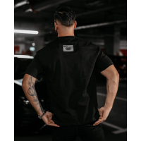 BLUZKA T-SHIRT MĘSKI OVERSIZE OLAVOGA MEN LANDO BLACK
