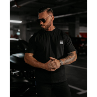 BLUZKA T-SHIRT MĘSKI OVERSIZE OLAVOGA MEN LANDO BLACK