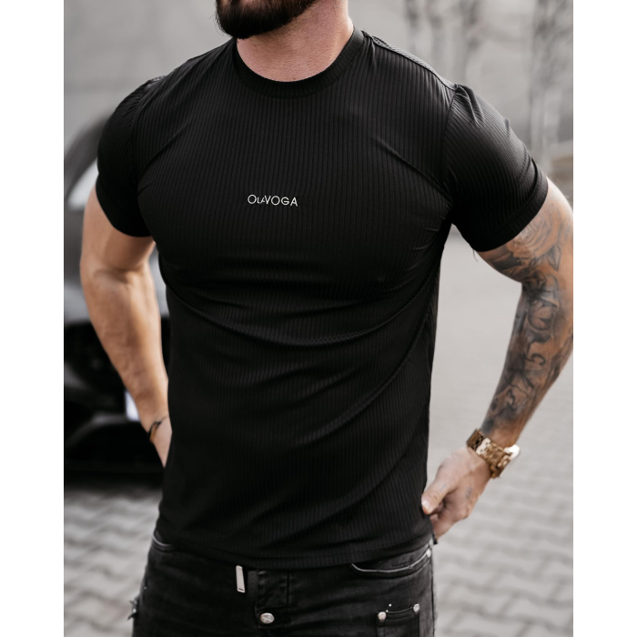 BLUZKA T-SHIRT MĘSKI OVERSIZE OLAVOGA MEN MORON BLACK