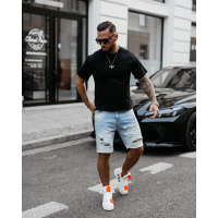 BLUZKA T-SHIRT MĘSKI OVERSIZE OLAVOGA MEN SHADOW LUXE BLACK