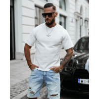 BLUZKA T-SHIRT MĘSKI OVERSIZE OLAVOGA MEN SHADOW LUXE ECRU