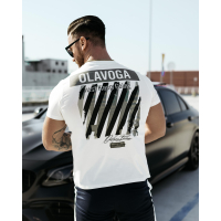 BLUZKA T-SHIRT MĘSKI OVERSIZE OLAVOGA MEN SLEEK ECRU