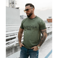 BLUZKA T-SHIRT MĘSKI OVERSIZE OLAVOGA MEN STAR OF PARIS KHAKI