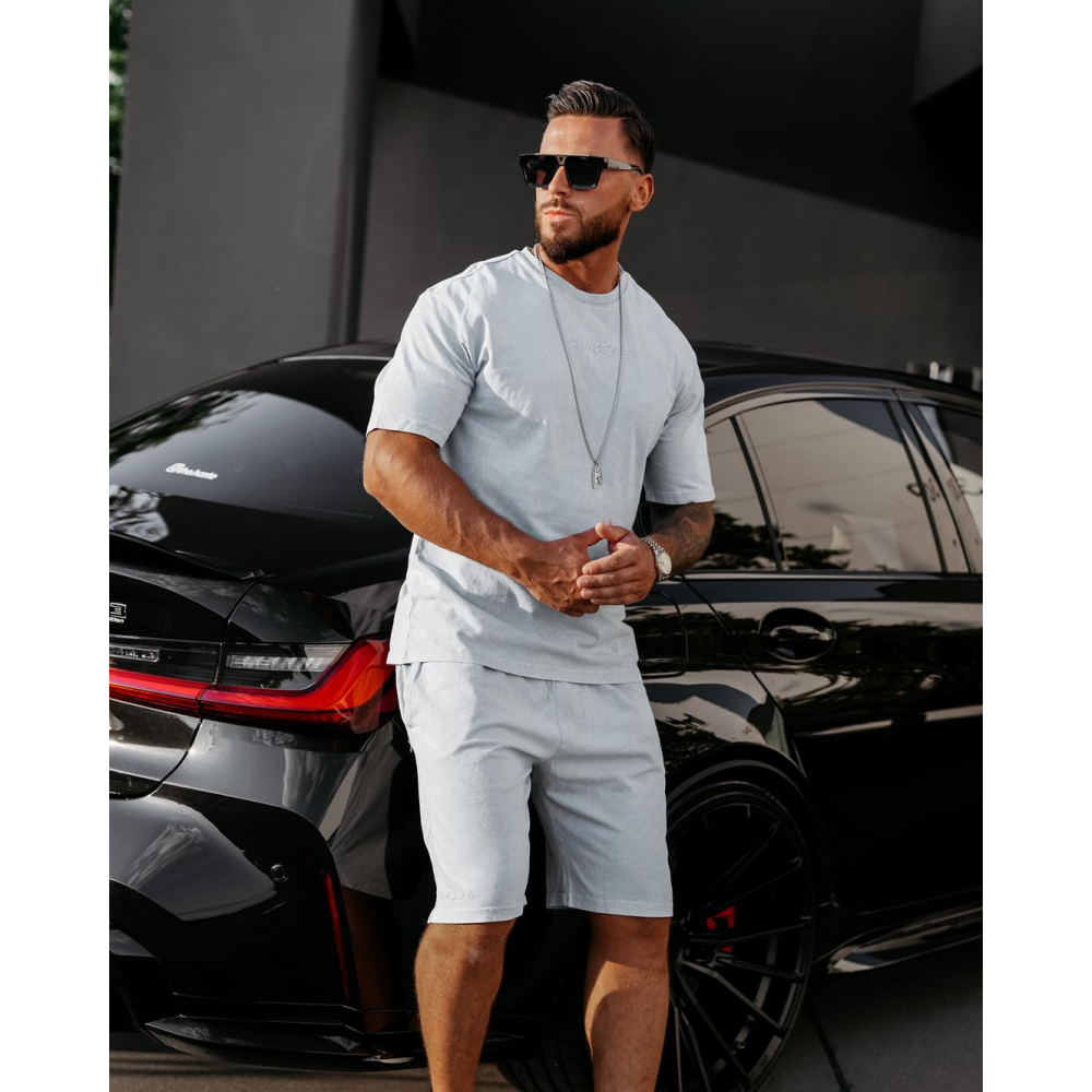 BLUZKA T-SHIRT MĘSKI OVERSIZE OLAVOGA MEN XATO BLUE