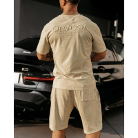 BLUZKA T-SHIRT MĘSKI OVERSIZE OLAVOGA MEN XATO BEIGIE