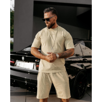 BLUZKA T-SHIRT MĘSKI OVERSIZE OLAVOGA MEN XATO BEIGIE