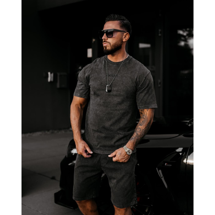BLUZKA T-SHIRT MĘSKI OVERSIZE OLAVOGA MEN XATO BLACK