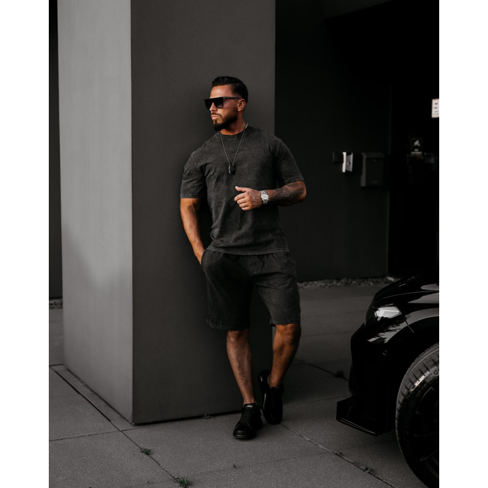 BLUZKA T-SHIRT MĘSKI OVERSIZE OLAVOGA MEN XATO BLACK