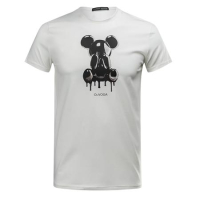 BLUZKA T-SHIRT MĘSKI OVERSIZE PRINT OLAVOGA MEN CAVE ECRU