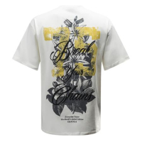 BLUZKA T-SHIRT MĘSKI OVERSIZE PRINT OLAVOGA MEN GREAK ECRU