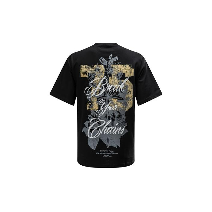 BLUZKA T-SHIRT MĘSKI OVERSIZE PRINT OLAVOGA MEN GREAK BLACK