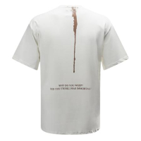 BLUZKA T-SHIRT MĘSKI OVERSIZE PRINT OLAVOGA MEN VERNICE ECRU