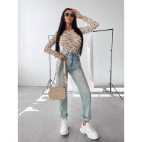 SPODNIE JEANSOWE DENIM Z PRZETARCIAMI LASTRO BLUE