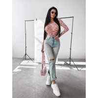 BODY DAMSKIE LOGOWANE SIATECZKA OLAVOGA POND PINK