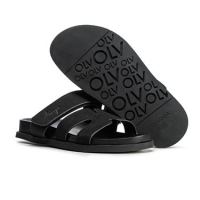 BUTY DAMSKIE KLAPKI OLAVOGA SHOES DUOTONE BLACK