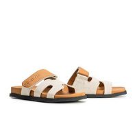 BUTY DAMSKIE KLAPKI OLAVOGA SHOES DUOTONE BEIGIE