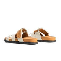 BUTY DAMSKIE KLAPKI OLAVOGA SHOES DUOTONE BEIGIE