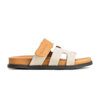 BUTY DAMSKIE KLAPKI OLAVOGA SHOES DUOTONE BEIGIE