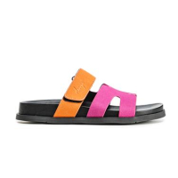 BUTY DAMSKIE KLAPKI OLAVOGA SHOES DUOTONE ORANGE-FIOLET