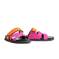 BUTY DAMSKIE KLAPKI OLAVOGA SHOES DUOTONE ORANGE-FIOLET