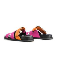BUTY DAMSKIE KLAPKI OLAVOGA SHOES DUOTONE ORANGE-FIOLET