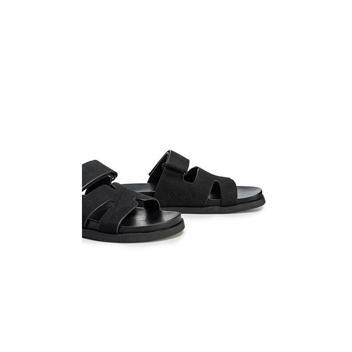 BUTY DAMSKIE KLAPKI OLAVOGA SHOES DUOTONE BLACK