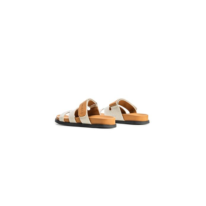 BUTY DAMSKIE KLAPKI OLAVOGA SHOES DUOTONE BEIGIE