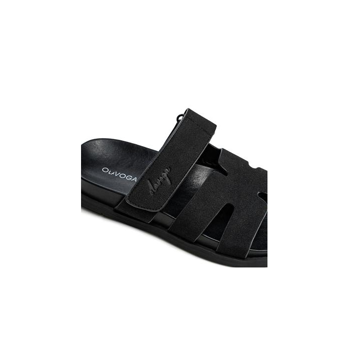 BUTY DAMSKIE KLAPKI OLAVOGA SHOES DUOTONE BLACK
