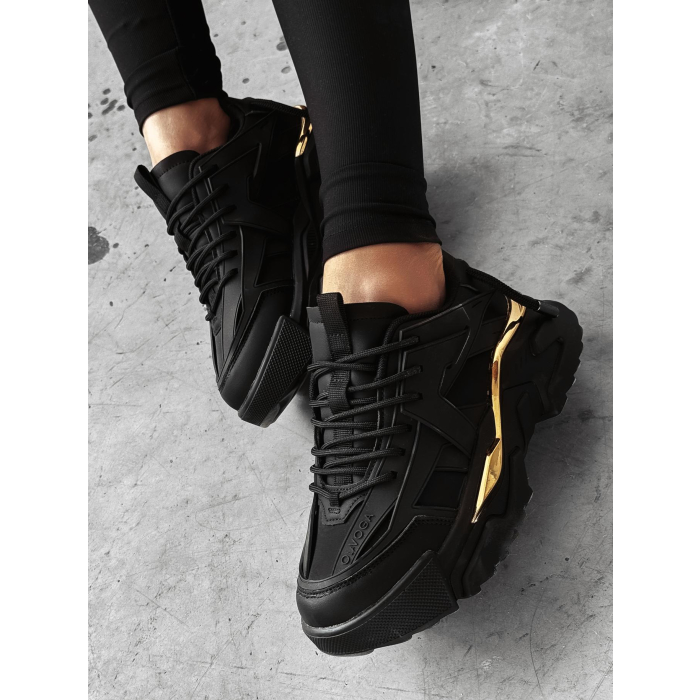 BUTY DAMSKIE SNEAKERSY OLAVOGA SHOES SHINE BLACK