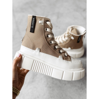 BUTY DAMSKIE SNEAKERSY TRAMPKI OLAVOGA SHOES DAZZLE BEIGIE