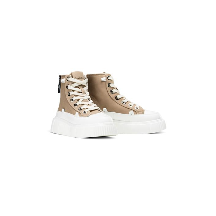 BUTY DAMSKIE SNEAKERSY TRAMPKI OLAVOGA SHOES DAZZLE BEIGIE