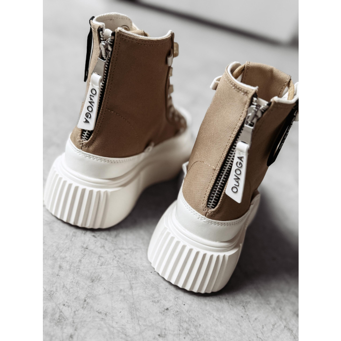 BUTY DAMSKIE SNEAKERSY TRAMPKI OLAVOGA SHOES DAZZLE BEIGIE