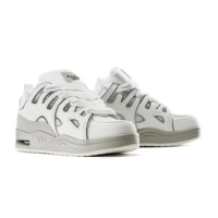 BUTY MĘSKIE SNEAKERSY NA GRUBSZEJ PODESZWIE OLAVOGA MEN SHOES AUTHENTIC WHITE