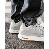 BUTY MĘSKIE SNEAKERSY NA GRUBSZEJ PODESZWIE OLAVOGA MEN SHOES AUTHENTIC GRAY