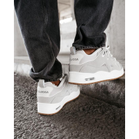 BUTY MĘSKIE SNEAKERSY NA GRUBSZEJ PODESZWIE OLAVOGA MEN SHOES AUTHENTIC GRAY