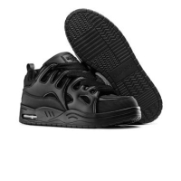 BUTY MĘSKIE SNEAKERSY NA GRUBSZEJ PODESZWIE OLAVOGA MEN SHOES AUTHENTIC BLACK