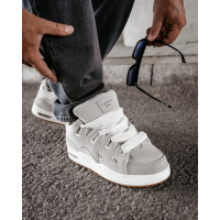 BUTY MĘSKIE SNEAKERSY NA GRUBSZEJ PODESZWIE OLAVOGA MEN SHOES AUTHENTIC GRAY
