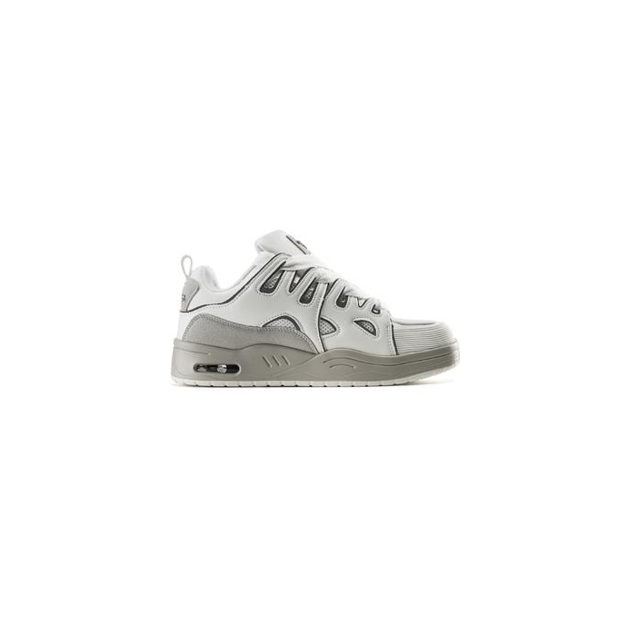 BUTY MĘSKIE SNEAKERSY NA GRUBSZEJ PODESZWIE OLAVOGA MEN SHOES AUTHENTIC WHITE