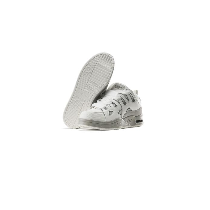 BUTY MĘSKIE SNEAKERSY NA GRUBSZEJ PODESZWIE OLAVOGA MEN SHOES AUTHENTIC WHITE
