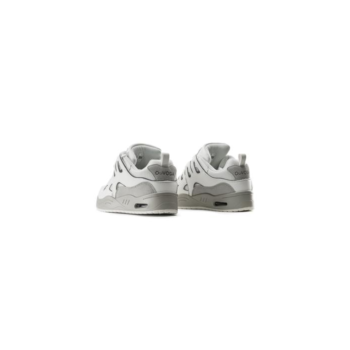 BUTY MĘSKIE SNEAKERSY NA GRUBSZEJ PODESZWIE OLAVOGA MEN SHOES AUTHENTIC WHITE