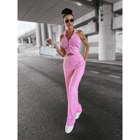 KOMPLET DAMSKI WIĄZANY OLAVOGA NICE PINK