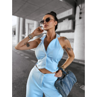 KOMPLET DAMSKI WIĄZANY OLAVOGA NICE BLUE