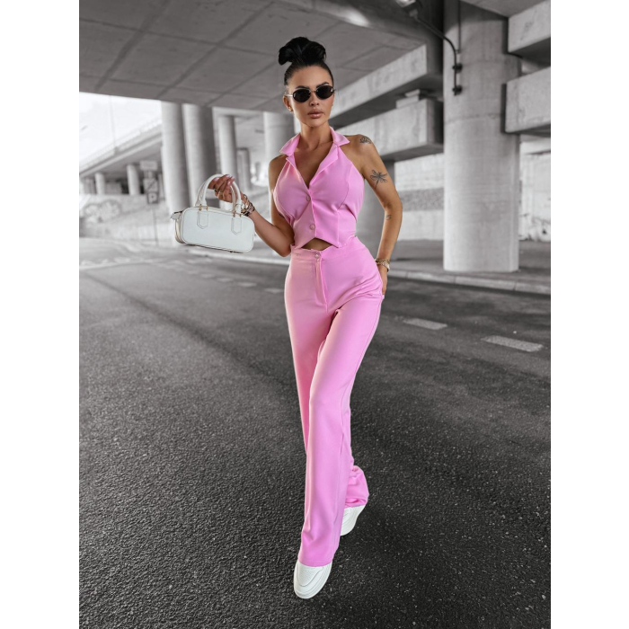 KOMPLET DAMSKI WIĄZANY OLAVOGA NICE PINK