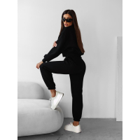 KOMPLET DRES DAMSKI BAWEŁNIANY HAFT OLAVOGA SCRITTO BLACK