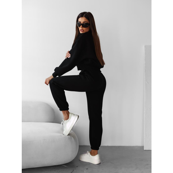 KOMPLET DRES DAMSKI BAWEŁNIANY HAFT OLAVOGA SCRITTO BLACK